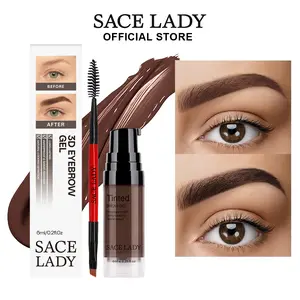 SACE LADY Tinted Brow Gel, Waterproof Smudge Proof Eyebrow Mascara for Natural Full Brows, 24H Long Lasting Brow Gel for Sparse Thin Eyebrows