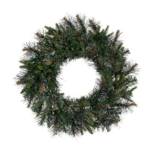 Vickerman 24" Cashmere Artificial Christmas Wreath, Unlit