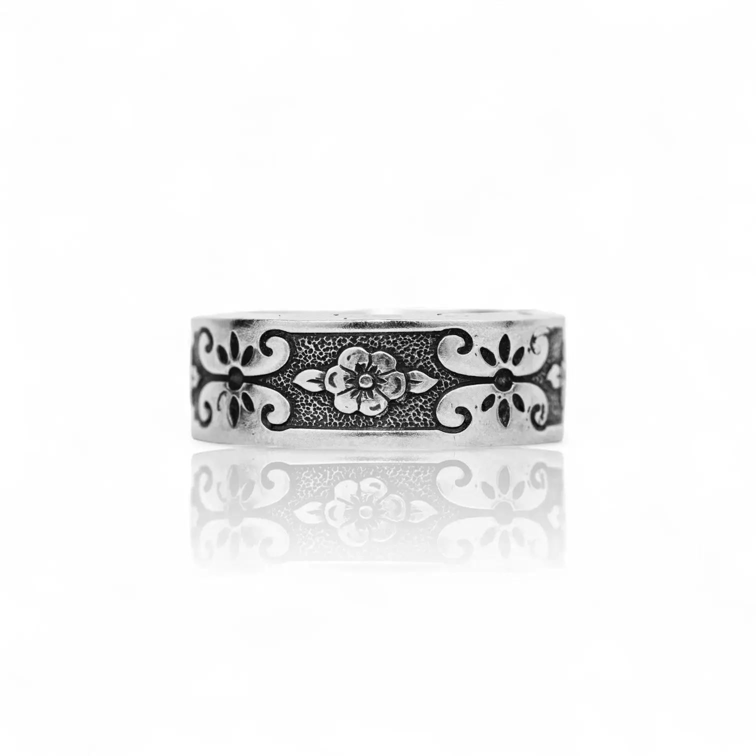 Flower Power - Handcrafted Stainless Steel Floral Spoon Ring