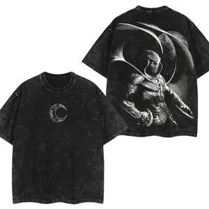 Moon Knight MCU Hero Double Printed Oversize Tshirt Sweater Hoodie heavytweight Acid Washed Tee TV Show Graphic Top Cotton Gift T-Shirt For Comic Lover, Gift T-Shirt For Movie Lover