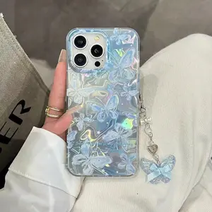 Bowknot Butterfly Star Protective Cellphone Case For iPhone 17 16 15 14 Pro Max 13 11 12 Pro 7 8 Plus XR X XS Max SE 2020 Fashion Bowknot Butterfly Flash Phone Cover Cases