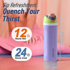 32/24 oz large capacity stainless steel dual-drinking sports water bottle with straw, keeps hot and cold drinks fresh, suitable for sports, travel and school use, perfect holiday gift, Vacuum Insulated Tumbler