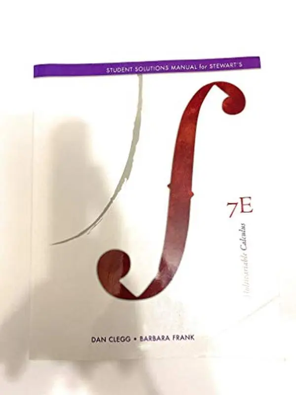 USED Book - Student Solutions Manual (Chapters 10-17) for Stewart's Multivariable Calculus, 7th by James Stewart (Paperback) - english