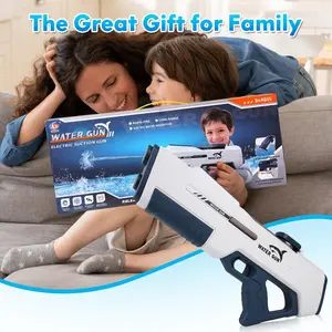 [SummerVibes]Rechargeable Electric Water Gun for family,Battery-Powered Squirt Toy with Tank,Long Distance Shooting Extra Large Capacity,Perfect for Summer Fun Electric,Summer Outdoor Beach Play,Pool Garden Fun Inflatable Swimming Pool Inflatable Floatin
