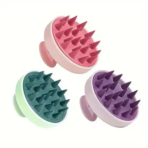 Soft Silicone Hair Massage Brush, Silicone Shampoo Hair Brush, Hair Washing Comb, Exfoliating Brush, Exfoliates Scalp Dead Skin, Soft and Comfortable
