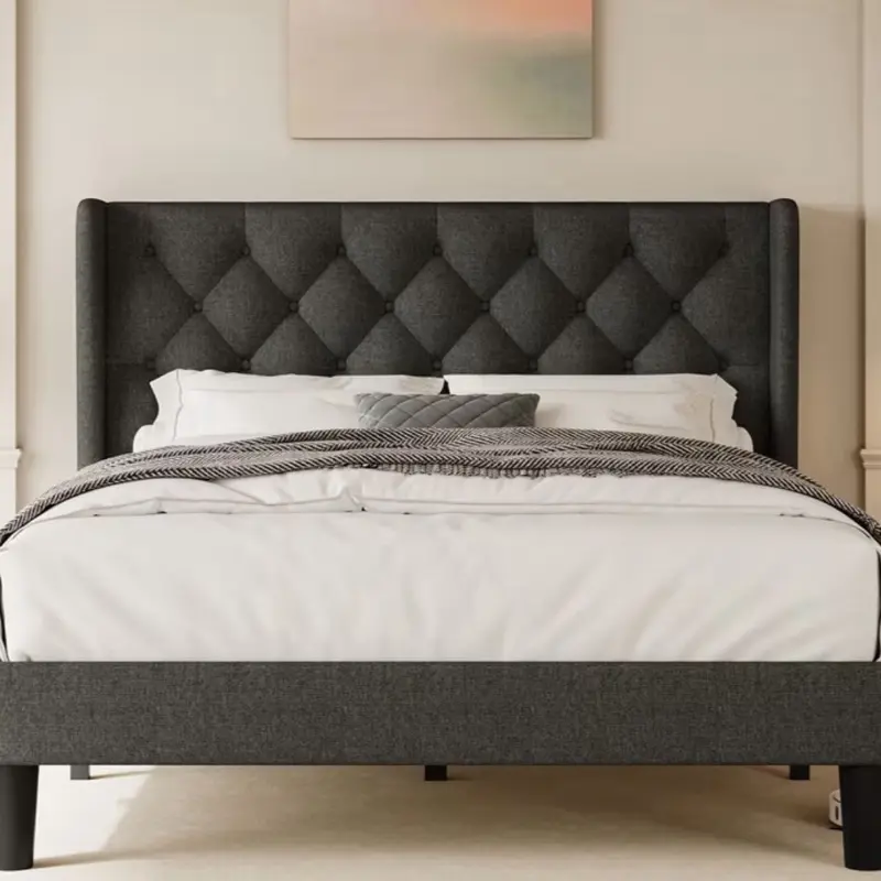 Black queen Bed frame