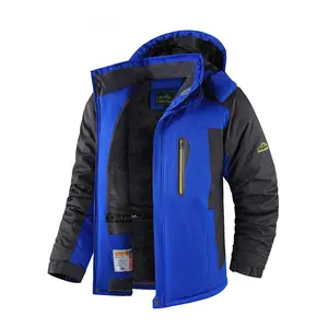 Men's Winter Coats Water-Resistant Ski Snow Jacket Warm Fleece Jacket Parka Raincoat with Multi-Pockets Fall Freshness Athletic Outerwear Outdoor Sports Apparel Outdoor Fun SFI Certified Racing Driving huahua'shop men collar snow casual sport jacket
