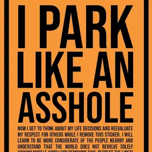 I park like an A hole