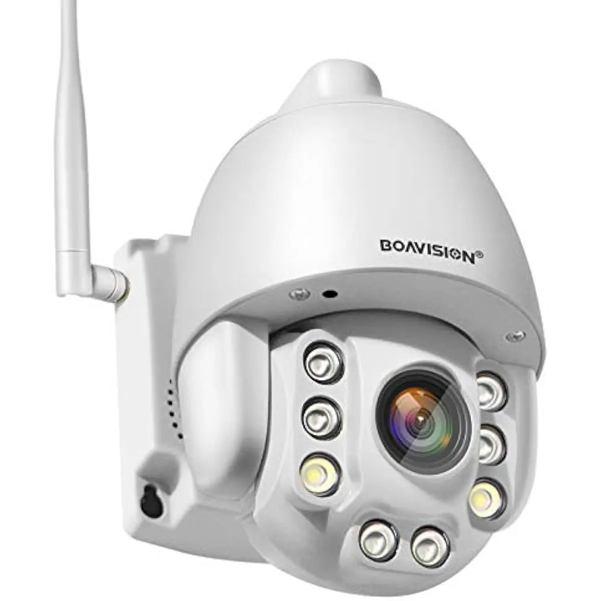 BOAVISION 5MP PTZ WiFi Camera, HD Outdoor Wireless IP Camera, Pan Tilt 5X Optical Zoom, Two Way Audio, 196ft Full Color Night Vision, Dome Security Cameras CamHipro Protocol