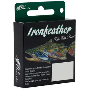 Phenix Ironfeather Fiber Elite Braided Trout Line - Low-Vis Green