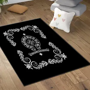 Chrome Rug, Washable Rug, Living Room Rug, Area Rug,Non-Slip Rug,Rug Chrome, Popular rug N5