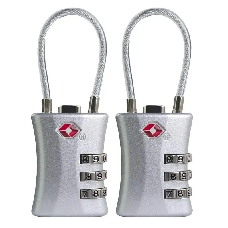 [2/4 Pack] TSA Luggage Locks, TSA Approved Locks, [Newest Version]3-Digit Security Padlock, Combination Padlocks, Safety Lock, Code Lock for Travel Suitcases Luggage Bag Case Lockers etc, Travel Essentials, Travel Accessories, Traveling Essentials