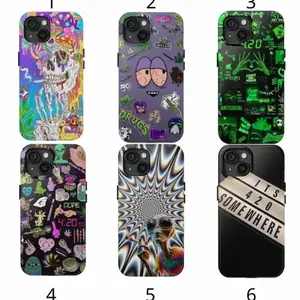 420 Phone Case, 4:20 Stoner Phone Case Compatible with iPhone 17, 16, 15, 14, 13, 12, 11, X & Galaxy
