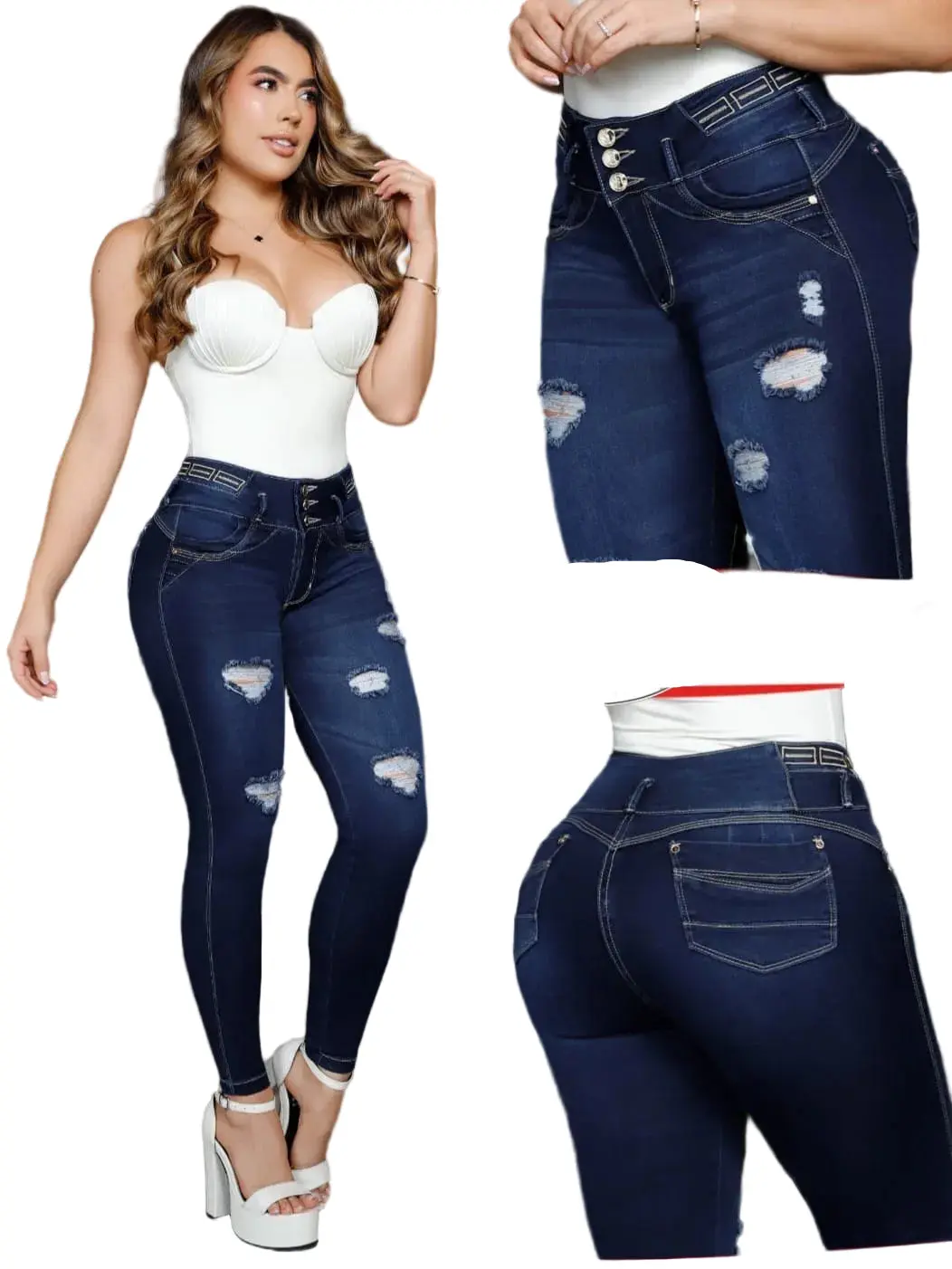 Colombian Jeans Bon Bon up 8734 butt lifter high waist tummy control push up effect skinny