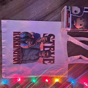 Steve Harrington Inspired Tote Bag with Iconic Graphic Design and Durable Cotton Material for Everyday Use