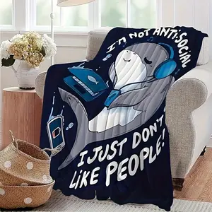 Shark Blanket, A Cute And Funny Shark Throw, Super Comfortable, Soft, And Warm Ocean Creature Gift Blanket, Small Throw Blanket, Air Conditioning Blanket