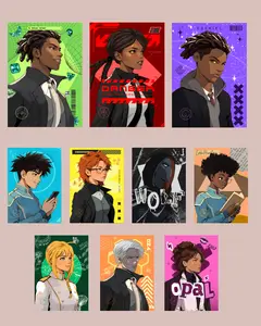 Children of Thread Character Prints  Print 5x7 Inches