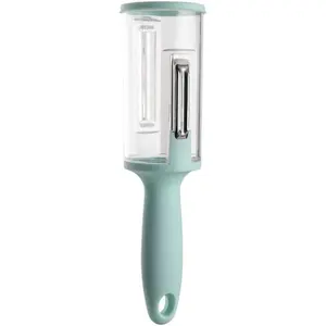 Vegetable Peeler with New-Shaped Peelers, Durable Non-Slip Handle, Container for Fruits & Vegetables, Dual Purpsose Fish Scaler