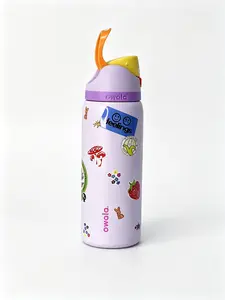 Owala 32oz Kids' Flip-Top Stainless Steel Vacuum Flask BPA-Free Lockable Lid Straw-Included Portable Water Bottle for School Sports TikTokshopspringglowup  Drinkware outdoorfun cap lock