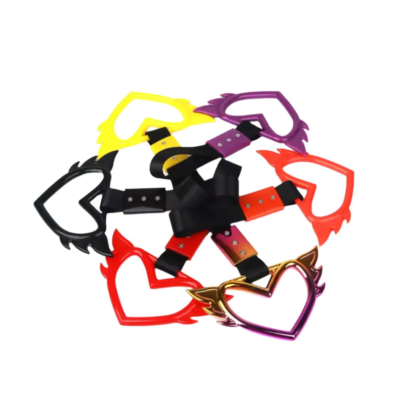 RufoRPM™ JDM Tsurikawa Winged Heart Shape., Car Decorations Interior, Accessories For Car
