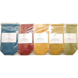 soap colorants Sampler - 5oz - for Soap Making  .Soap Making Supplies, Indigo, Hibiscus, Rose , Yellow Dock, Nettle
