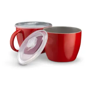 Soup Cups with Lids, 25 oz, Set of 2