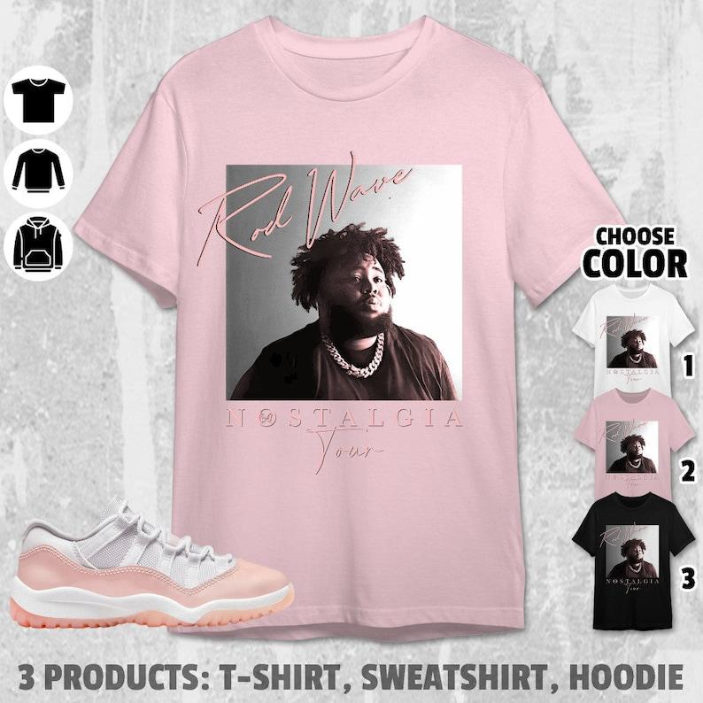 Rd Wave Nostalgia Unisex Color Shirt To Match AJ 11 Low Legend Pink, Shirt In Light Pink To Match Sneaker NA