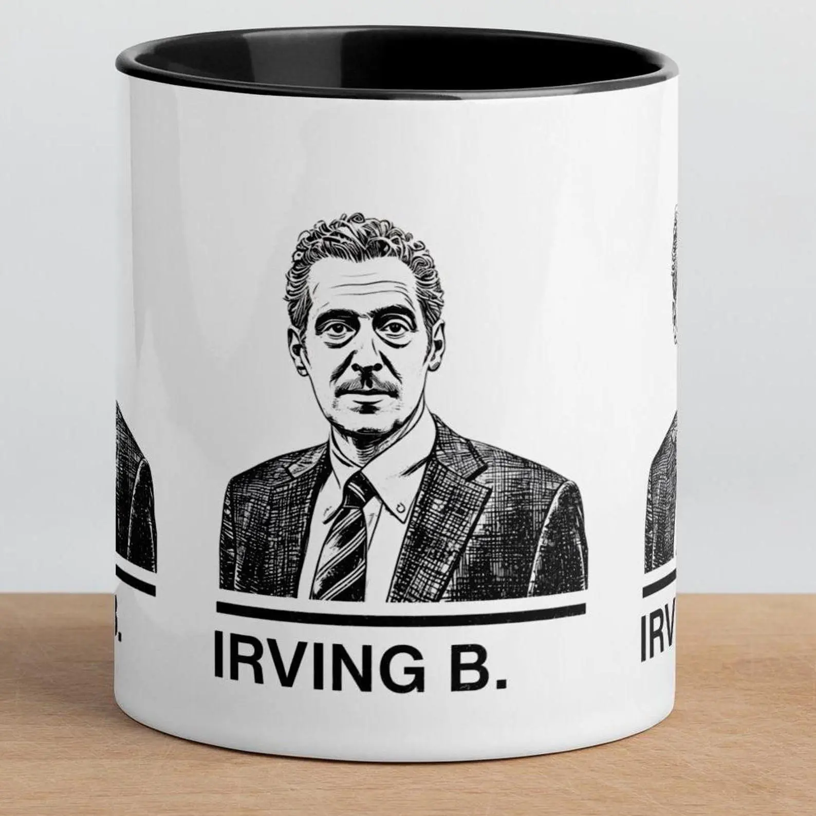 Severance Lumong Irving B. Sketch Funeral Remembrance  Mug with Color Inside