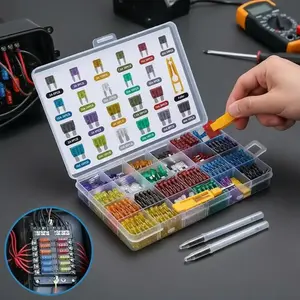 Car Blade Fuse Circuit Detection Tool, 300pcs 2A-40A Auto Truck Automotive Fuses with Box, Motorcycle & Circuit Protection Tool, Car Circuit Tester, Car Voltage Tester, for Vehicle, Diagnostic Tool