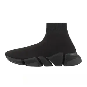 Spring and autumn 2026 new arrivals  Designer sock shoes men women Graffiti White Black Red Beige Pink Clear Sole Lace-up Neon Yellow socks speed runner trainers flat platform sneakers casual