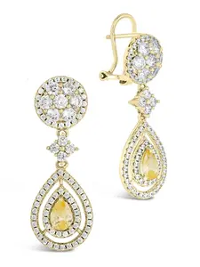 Jennifer CZ Drop Stud Earrings
