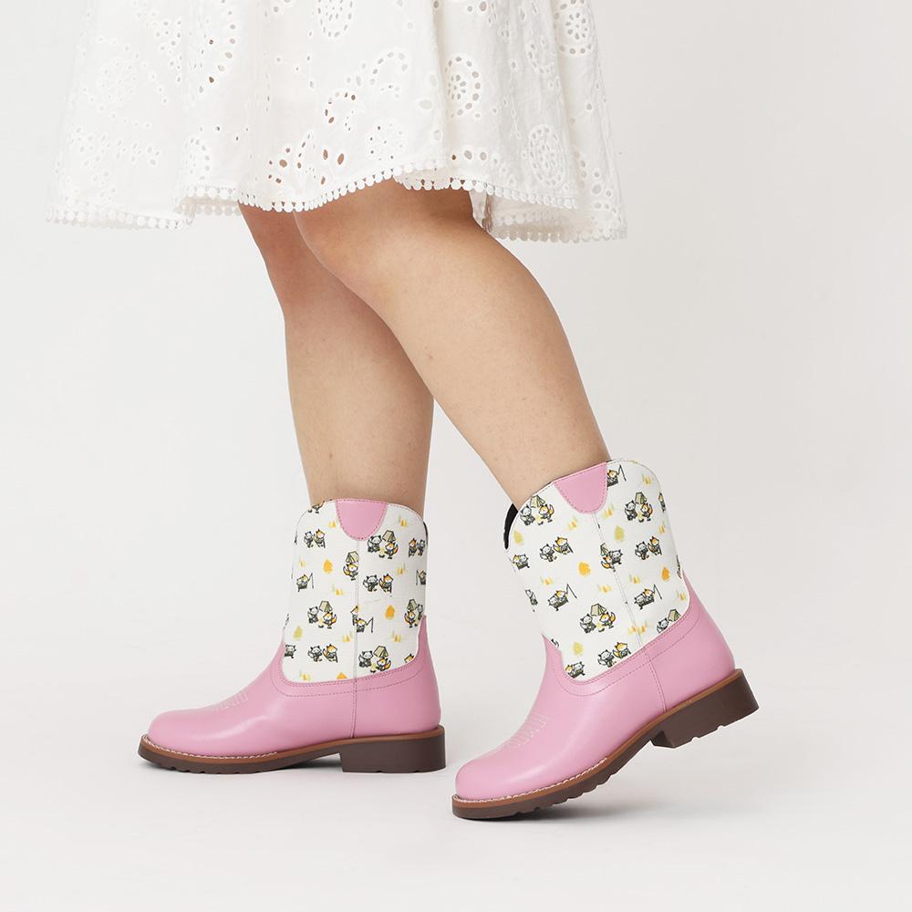 Toddler Girls Cowboy Boots - Cowgirl Western Boot for Kids Mid Calf Riding Shoes Soft Toe Footwear Round Toe Design Easy Comfortable Wear Ideal Gift Toddler Girls Cowboy Boots - Cowgirl Western Boot for Kids Mid Calf Riding Shoes Soft Toe Footwear Round Toe Design Easy Comfortable Wear Ideal Gift