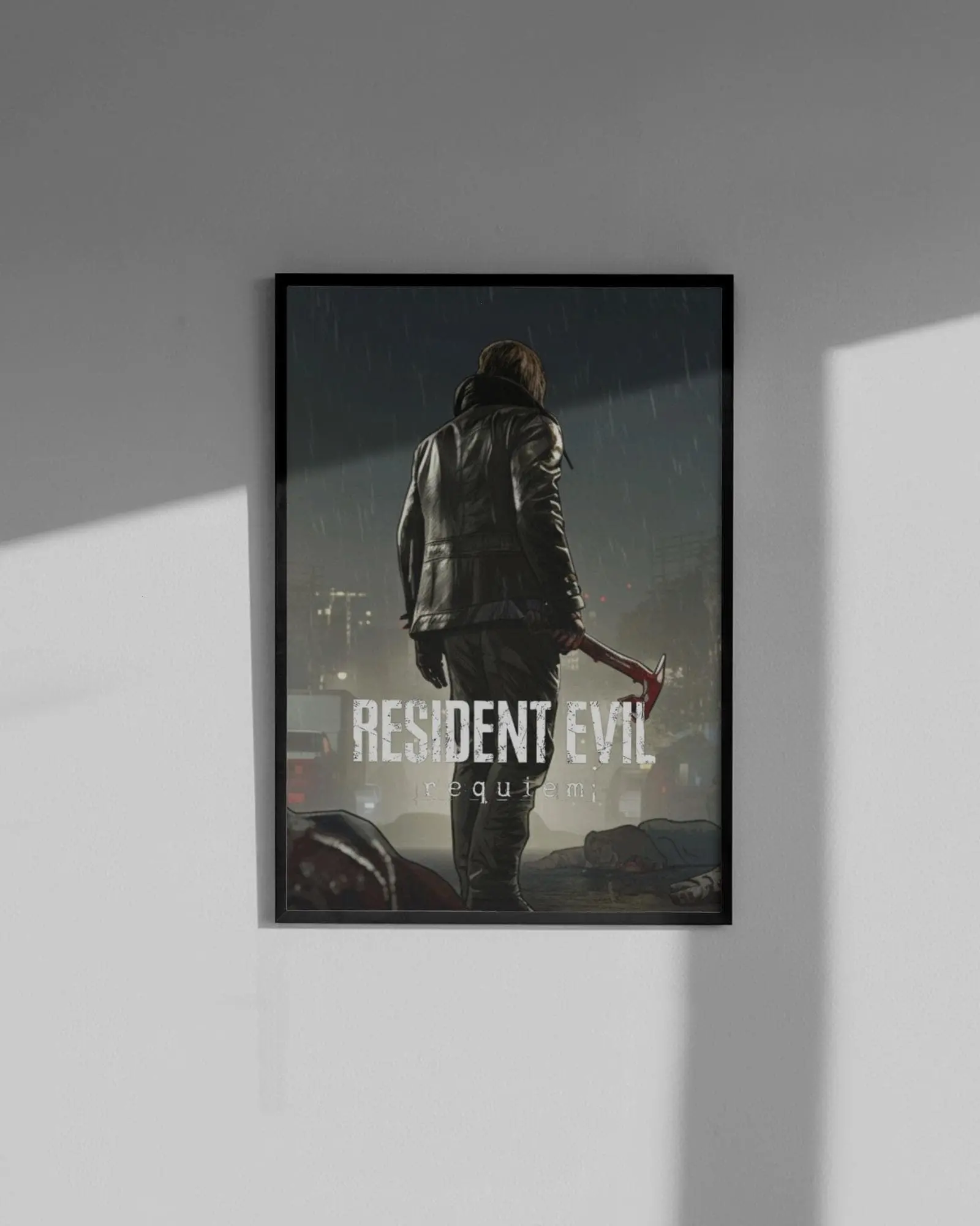 Resident Evil Requiem Poster - Leon S. Kennedy Art Print, Survival