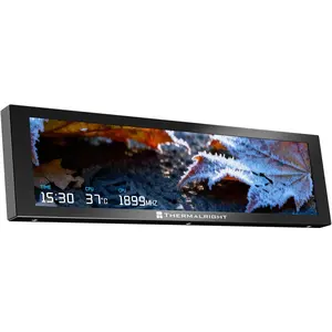 Thermalright Trofeo Vision LCD AIO Display 9.16" PC , USB Type-C Screen for Real-Time Hardware , with Preset Themes for Gaming PC Case/CPU Cooler (TrofeoVision 9.16 Black)