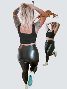 Mamabear Brand Leather Leggings