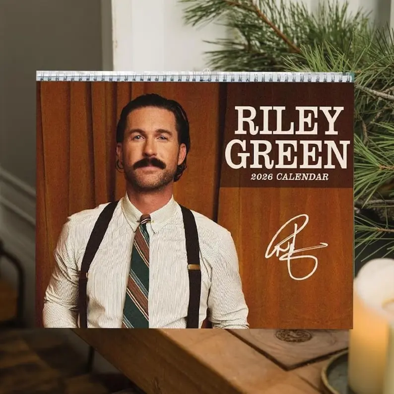 Riley Green 2026 Calendar, Country Music Singer Wall Calendar, Southern Music Fan Gift, Home Office Decor, Yearly Planner for Country Lovers