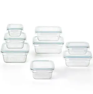 Oven and Microwave Safe Glass Food Storage Containers 28 Piece Set