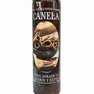 Olofin Veladora Preparada Canela Aromatherapy Candle for Love Success and Abundance  Cinnamon