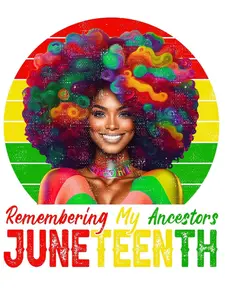 Remembering my ancestors Juneteeth DTF Iron on transfers for clothing t-shirts and hoodies