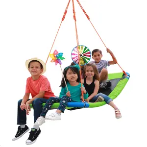 PLATPORTS Platform Swing - Large Rectangle Saucer Swing for Kids and Adults
