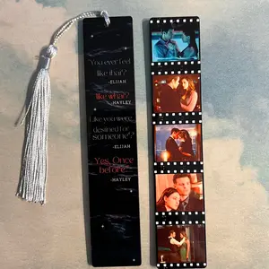 TVD Couples Haylijah Wooden Bookmark Double Sided Sublimated