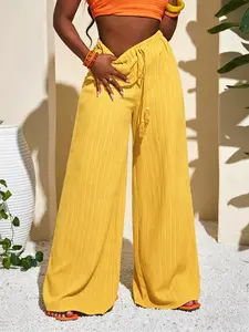 Women's Comfortable Wide Leg Casual Pants, High Waist Loose Fit, Perfect for Vacation and Daily Wear, Versatile Four-Season Clothing