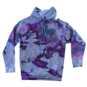 Plum Purple Liquid Infusion Tie Dye Hoodie