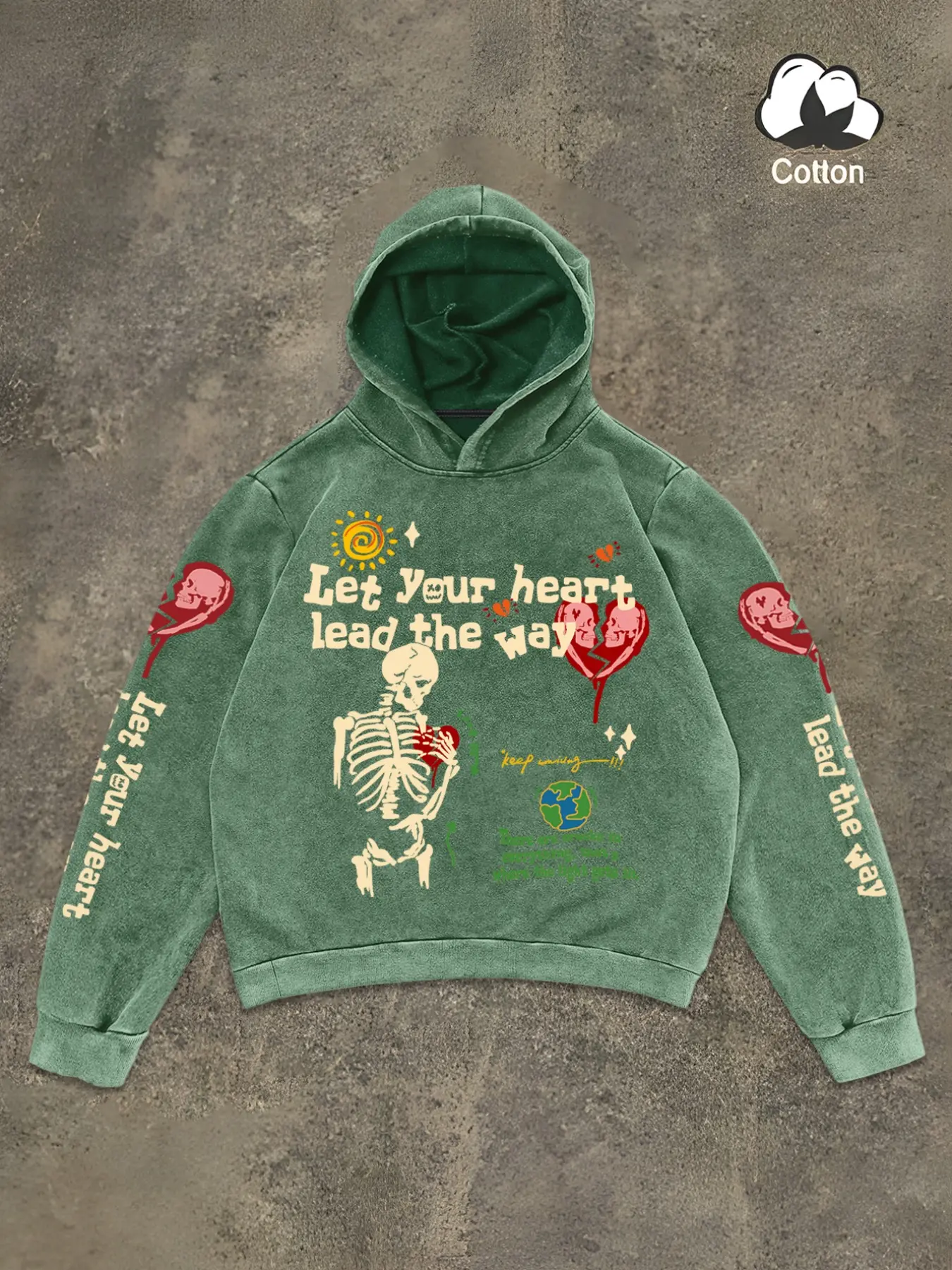 Stylish Embroidered Hoodie Pullover, Fashionable Casual Wear with Unique Design, Perfect for Layered Warmth & Daily Comfort