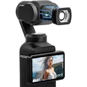 Tomat Wide Angle Lens for Osmo Pocket 3 Creator Combo Accessories, ND Filters Compatible with DJI Osmo Pocket 3,Multi Coated HD Optical Glass/Ultra Slim Aluminum Frame