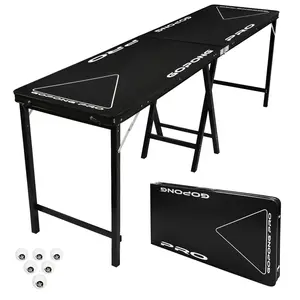 GoPong PRO 8 Foot Premium Beer Pong Table - Heavy Duty (Black, 36-Inch Tall) GoPong PRO 8 Foot Premium Beer Pong Table - Heavy Duty (Black, 36-Inch Tall)