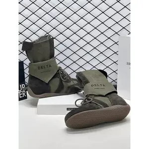 Women's New Short Boots, Western Cowboy Boot, Rubber Sole Wasteland Style with Height Increase, Trendy Fashion Footwear for Autumn & Winter, Comfortable and Stylish