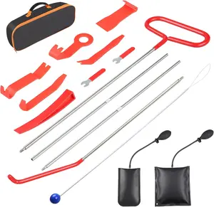 15PCS Durable and Reliable Stainless Steel Tire Repair Tool Kit - Comprehensive Set, Compact Carry Bag Included, Tire Set Tyre Repair Tools & Kits for Cars, Automotive & Motorcycle Accessory