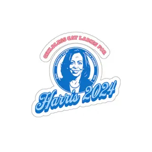 Childless Cat Ladies for Harris 2024 Kiss-Cut Stickers Decor Decorative Vinyl
