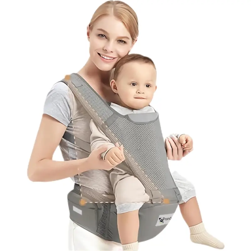 Baby Carrier with Waist Band,Cozy, Breathable Mesh Cotton, Adjustaies up to 44 lbs Ergonomic Lightweight front hold black, Enhanced Lumbar Support, Tr